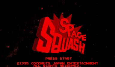 Space Squash Title Screen